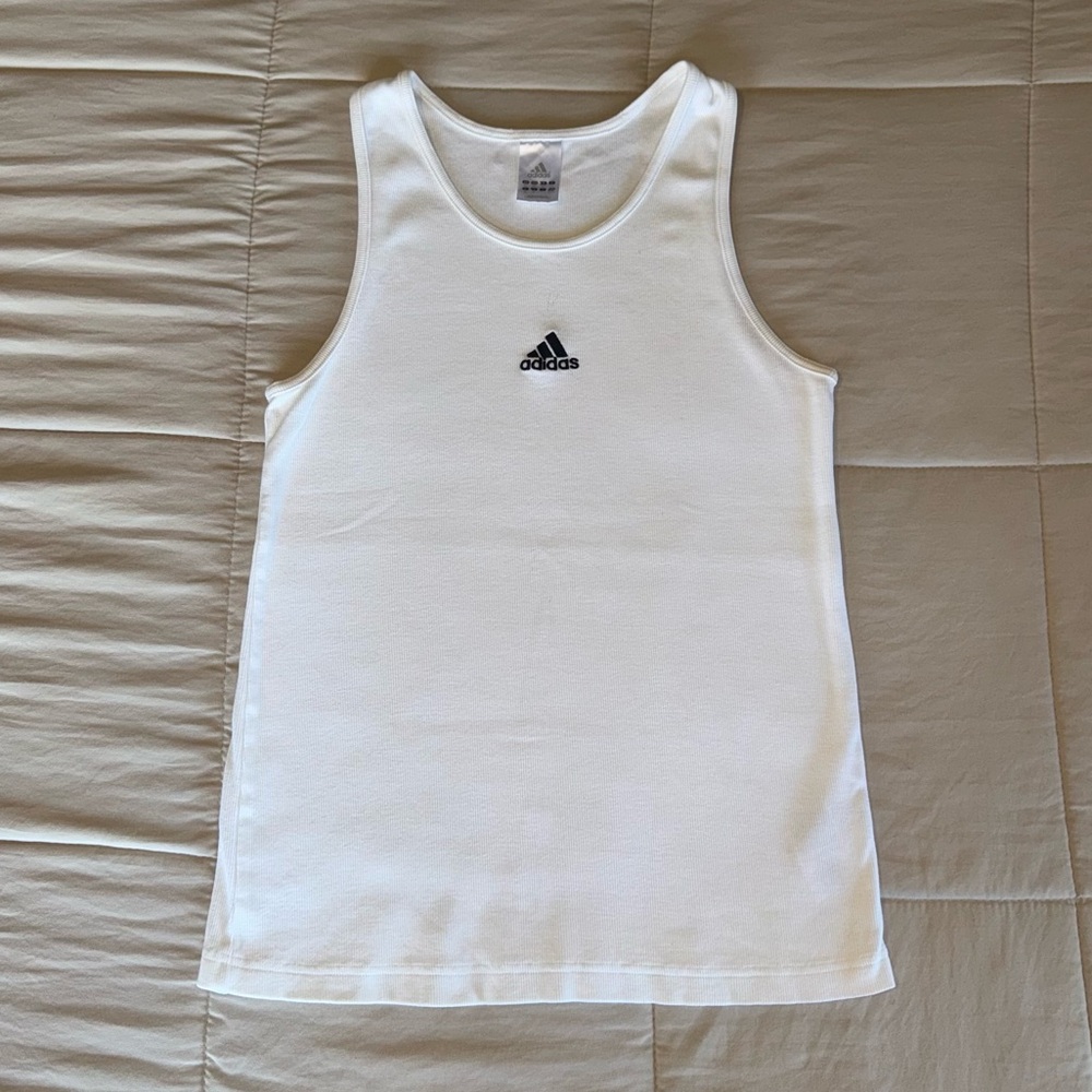 adidas White Tank Top
